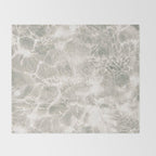 Clear water | beach fine art photography | sea wave and sand Throw Blanket Gallery Image 2