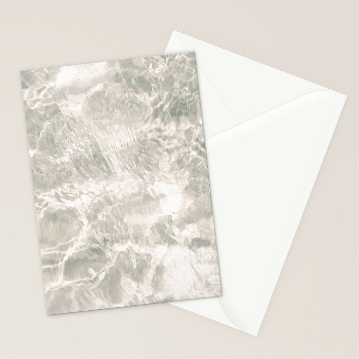 Clear water | beach fine art photography | sea wave and sand Stationery Card Gallery Image 2