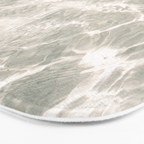 Clear water | beach fine art photography | sea wave and sand Bath Mat Gallery Image 3