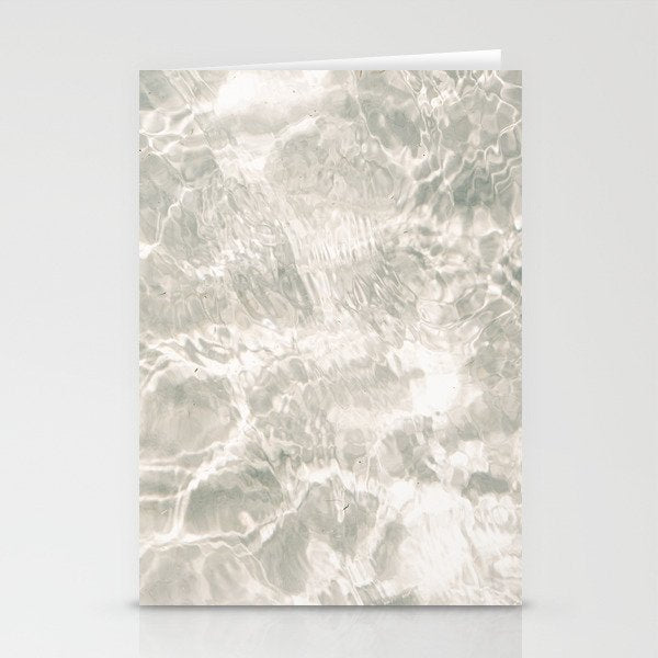 Clear water | beach fine art photography | sea wave and sand Stationery Card Gallery Image 2
