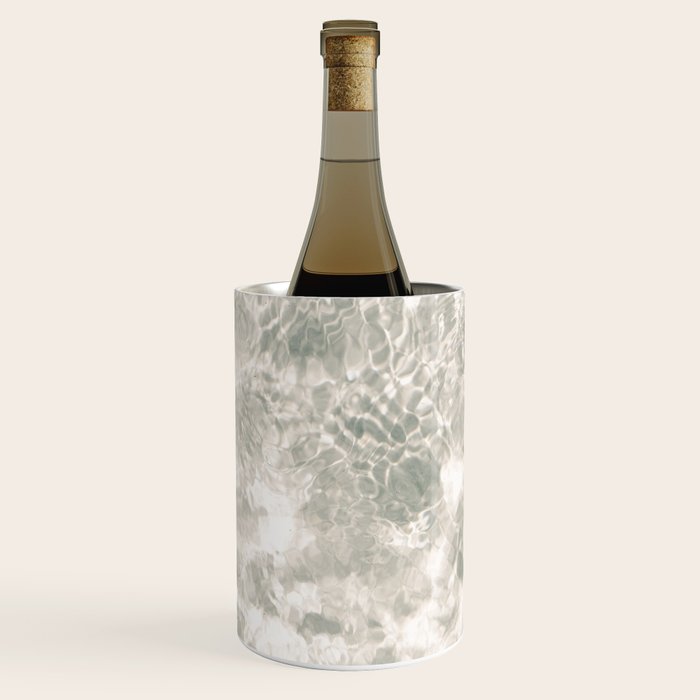 Clear water | beach fine art photography | sea wave and sand Wine Chiller Gallery Image 3