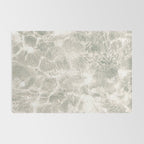 Clear water | beach fine art photography | sea wave and sand Rug Gallery Image 2