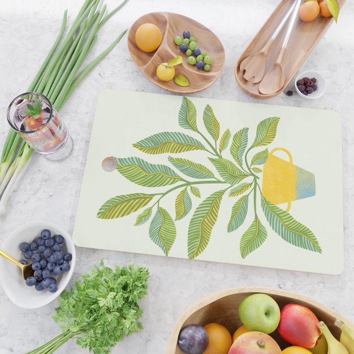Whimsical Sage Cutting Board Gallery Image 2