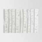 Woodcut Birches Grey Rug Gallery Image 2
