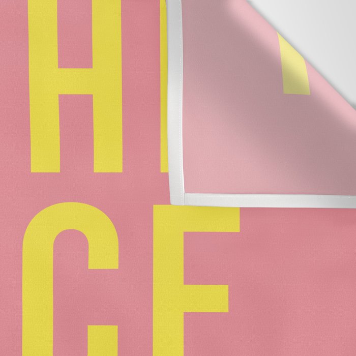 To The Dance Floor Left Arrow (Pink Yellow) Wall Tapestry Gallery Image 3