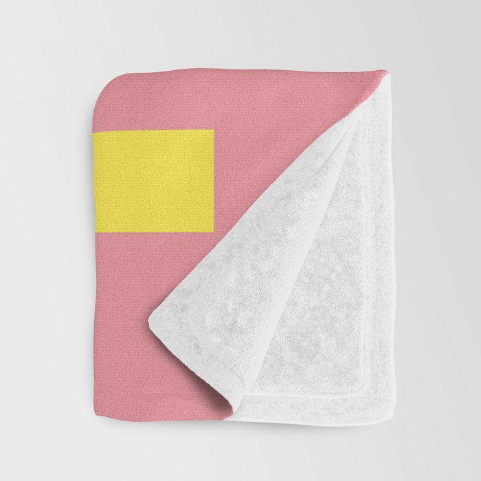 To The Dance Floor Left Arrow (Pink Yellow) Throw Blanket Gallery Image 3
