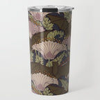 Vintage Art Deco Bat and Flowers Travel Mug Gallery Image 1