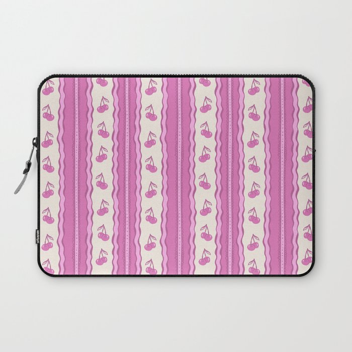 Cherry Wave Stripe Laptop Sleeve Gallery Image 1