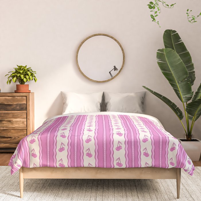 Cherry Wave Stripe Comforter Gallery Image 3