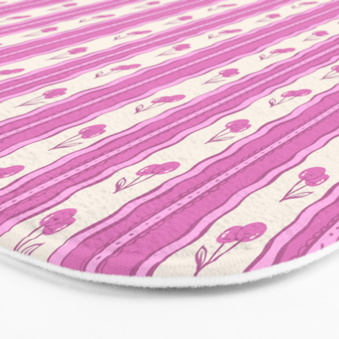 Cherry Wave Stripe Bath Mat Gallery Image 3