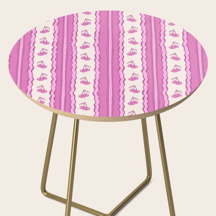 Cherry Wave Stripe Side Table Gallery Image 2