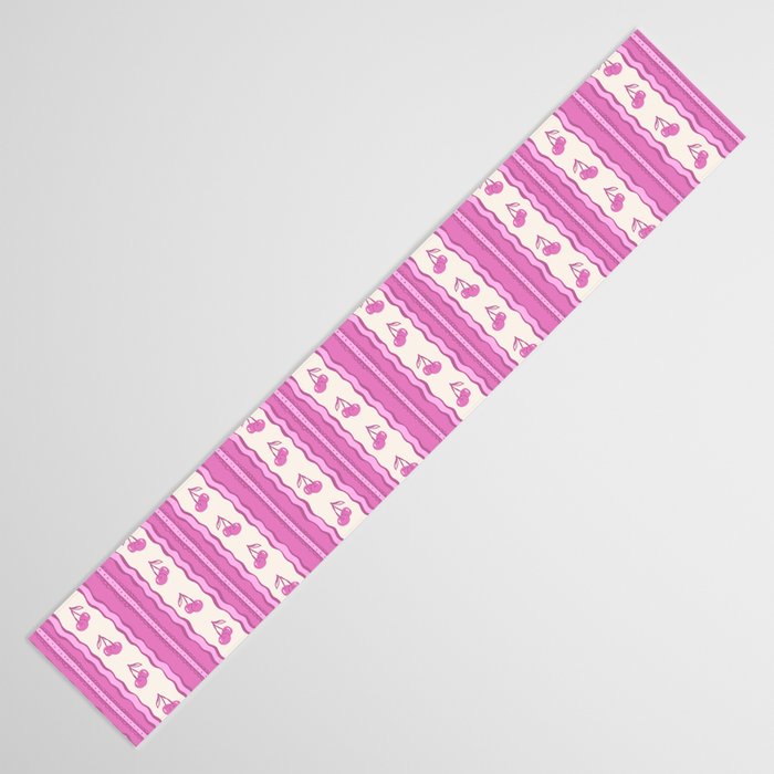 Cherry Wave Stripe Table Runner Gallery Image 3