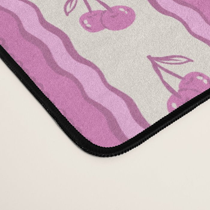 Cherry Wave Stripe Desk Mat Gallery Image 4