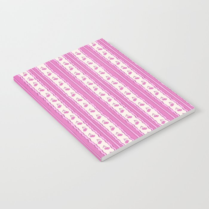 Cherry Wave Stripe Notebook Gallery Image 2