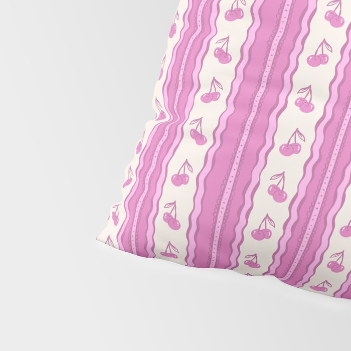 Cherry Wave Stripe Pillow Sham Gallery Image 4