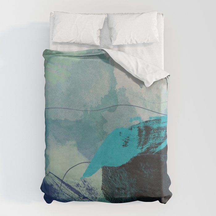 sea ocean abstract art Duvet Cover Gallery Image 6