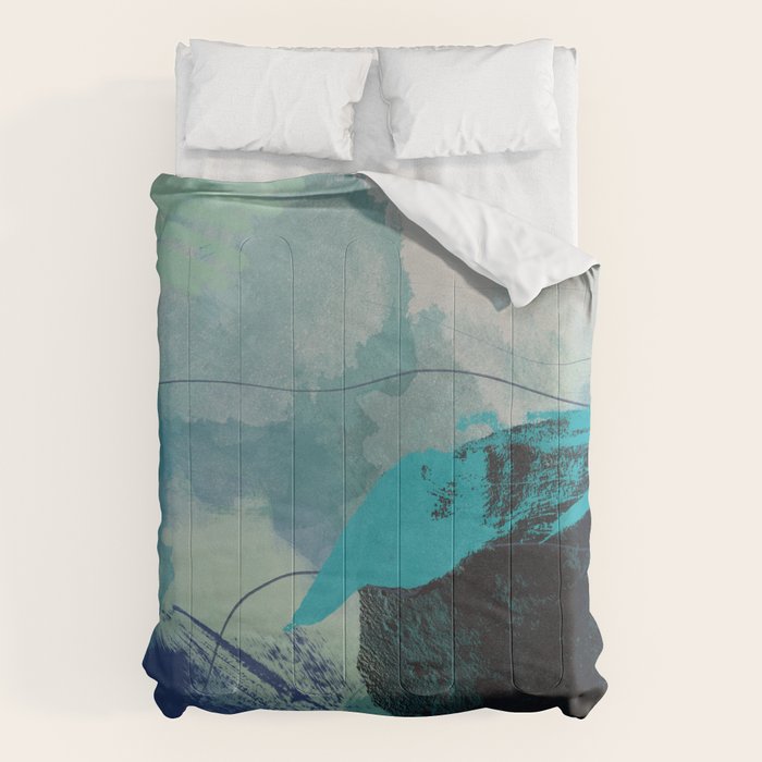 sea ocean abstract art Comforter Gallery Image 6