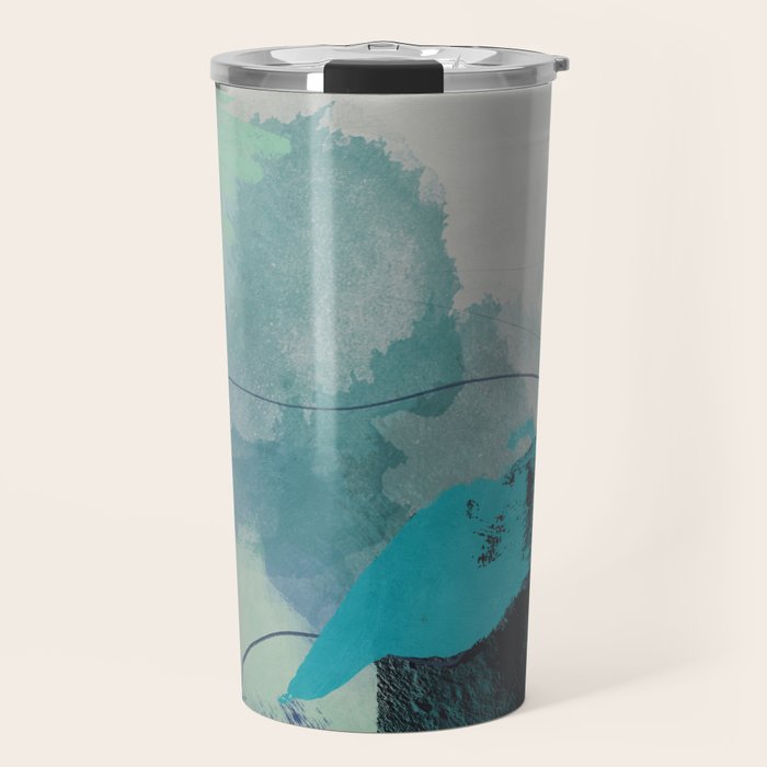 sea ocean abstract art Travel Mug Gallery Image 1