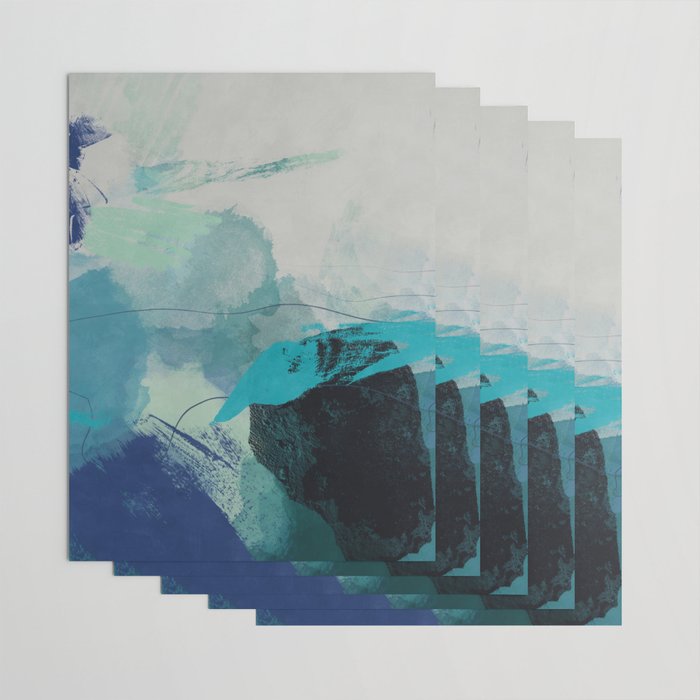 sea ocean abstract art Wrapping Paper Gallery Image 3