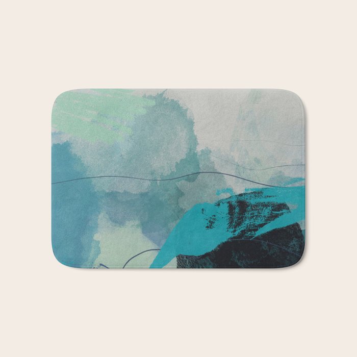 sea ocean abstract art Bath Mat Gallery Image 1