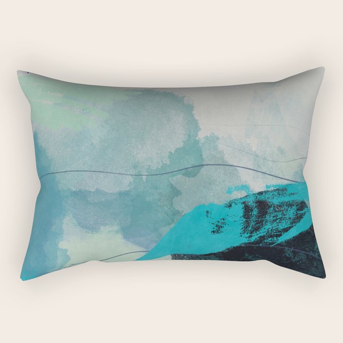 sea ocean abstract art Rectangular Pillow Gallery Image 1