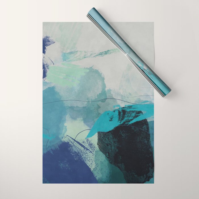 sea ocean abstract art Wrapping Paper Gallery Image 1
