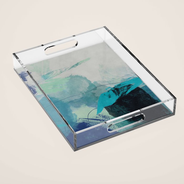 sea ocean abstract art Acrylic Tray Gallery Image 1