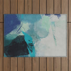sea ocean abstract art Outdoor Rug Gallery Image 1