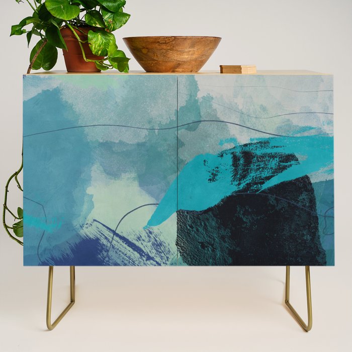 sea ocean abstract art Credenza Gallery Image 1