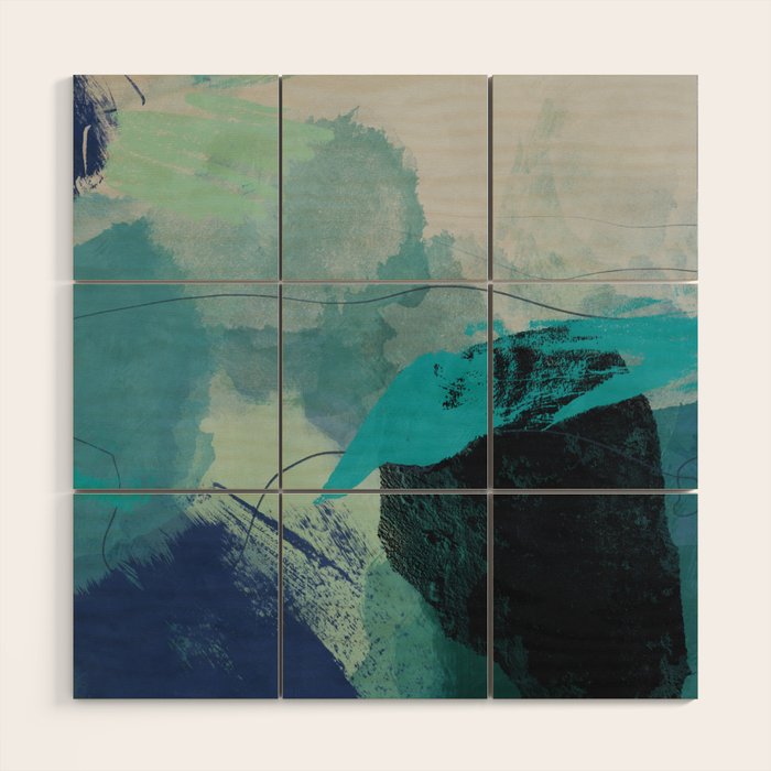 sea ocean abstract art Wood Wall Art Gallery Image 1