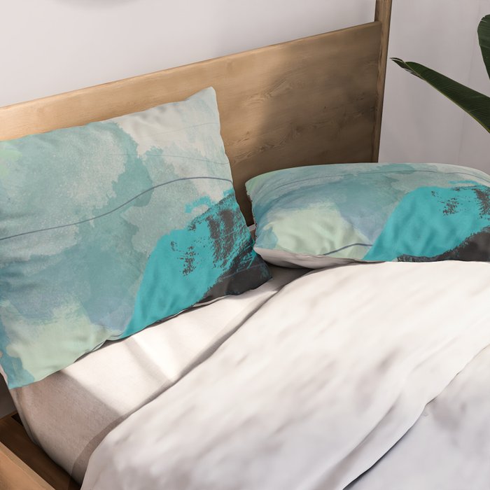 sea ocean abstract art Pillow Sham Gallery Image 2
