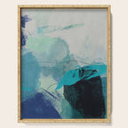 sea ocean abstract art Serving Tray Gallery Image 1