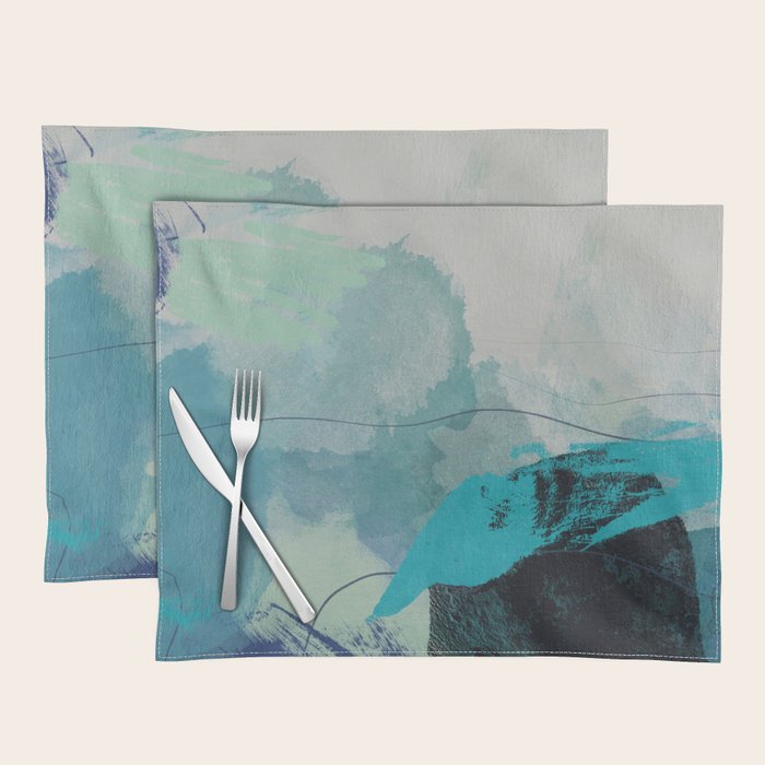 sea ocean abstract art Placemat Gallery Image 1