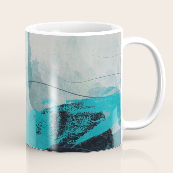 sea ocean abstract art Coffee Mug Gallery Image 1
