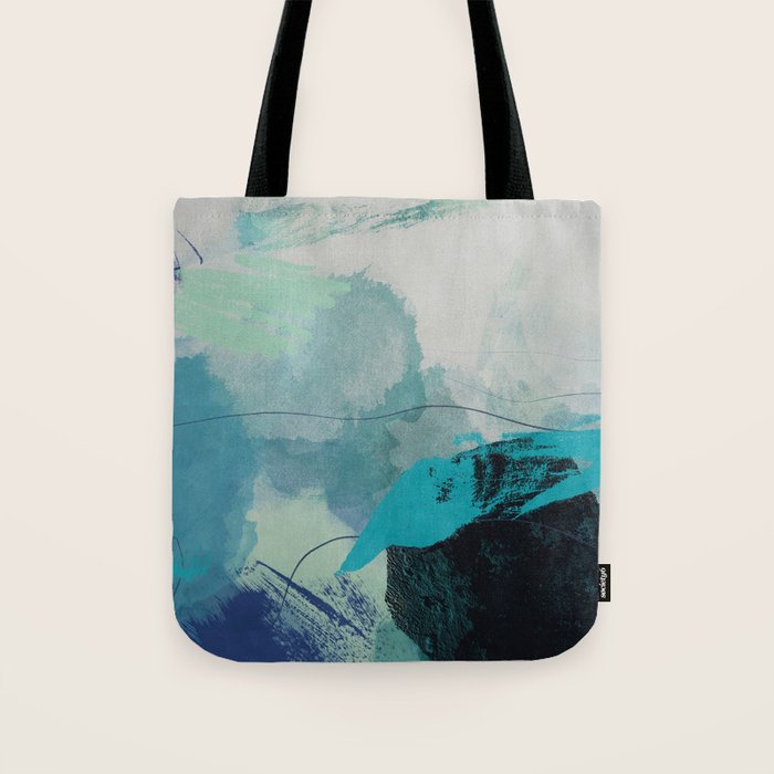 sea ocean abstract art Tote Bag Gallery Image 1
