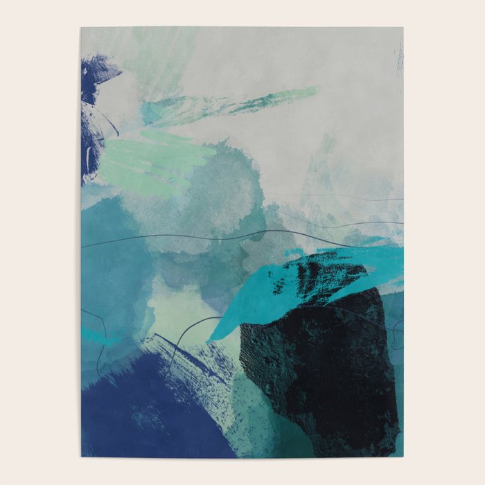 sea ocean abstract art Poster Gallery Image 1