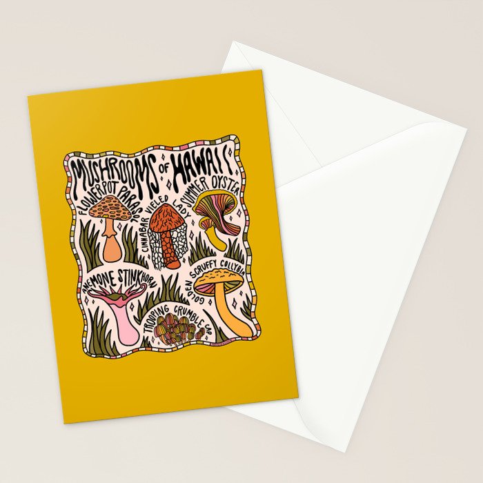 Mushrooms of Hawaii Stationery Card Gallery Image 2