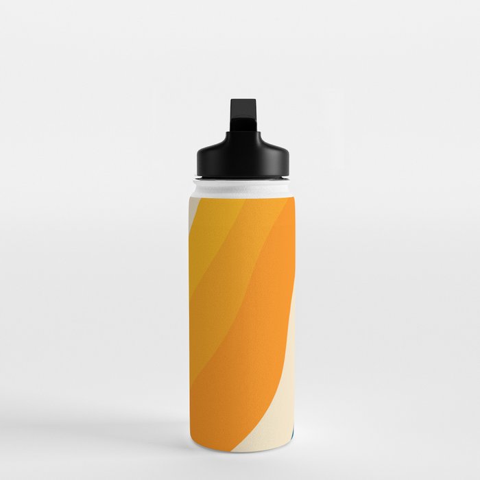 Minimalist abstract waves Water Bottle Gallery Image 3