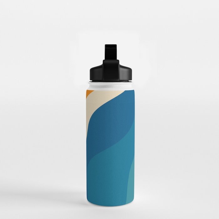 Minimalist abstract waves Water Bottle Gallery Image 2
