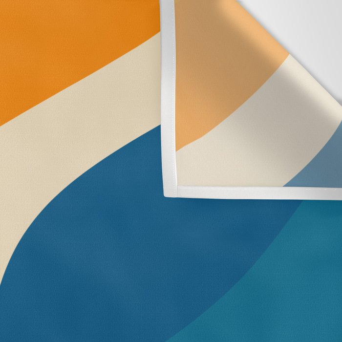 Minimalist abstract waves Wall Tapestry Gallery Image 3