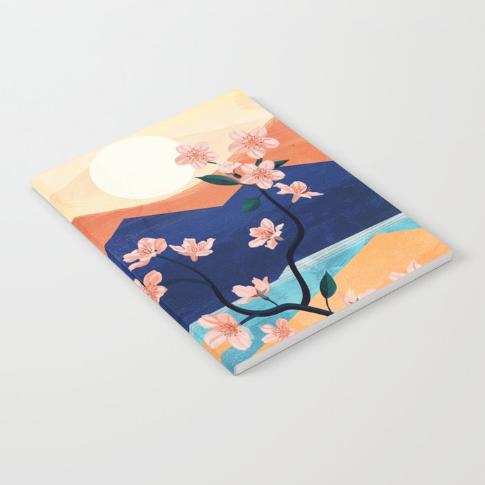 Warm spring sunchine near the flowing river Notebook Gallery Image 1
