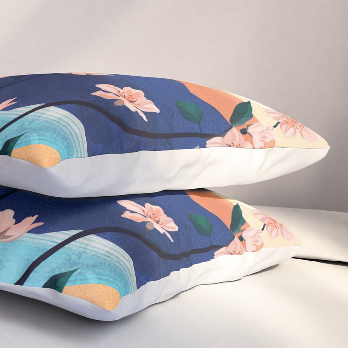Warm spring sunchine near the flowing river Pillow Sham Gallery Image 3
