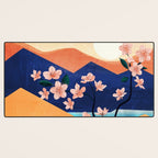 Warm spring sunchine near the flowing river Desk Mat Gallery Image 3