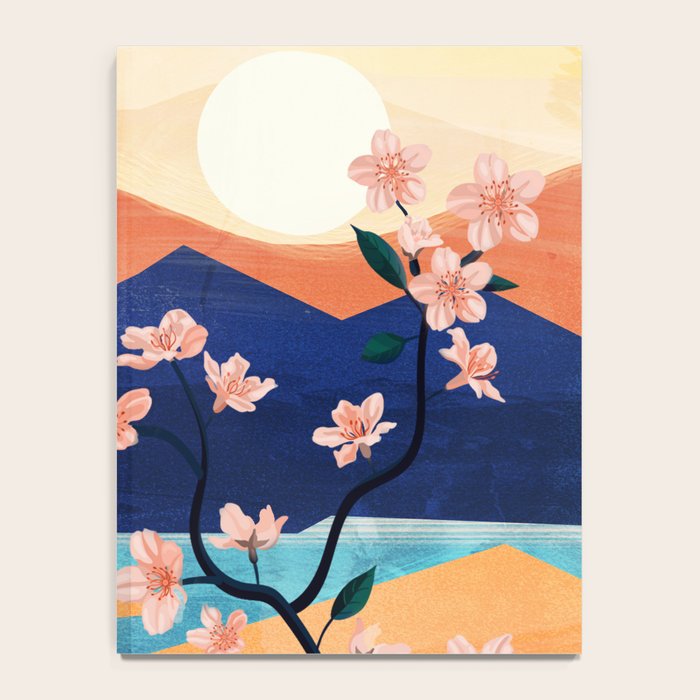 Warm spring sunchine near the flowing river Notebook Gallery Image 4