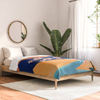 Warm spring sunchine near the flowing river Comforter Gallery Image 2