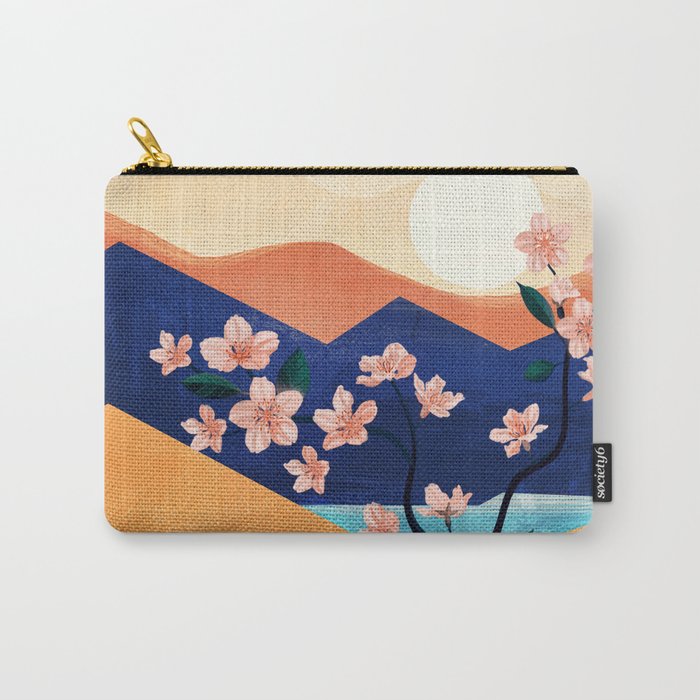 Warm spring sunchine near the flowing river Carry All Pouch Gallery Image 1