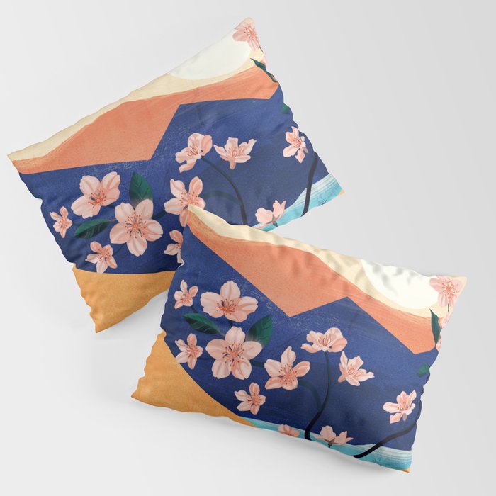 Warm spring sunchine near the flowing river Pillow Sham Gallery Image 3
