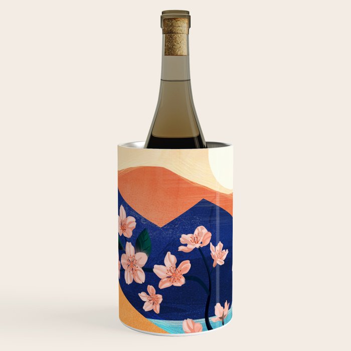Warm spring sunchine near the flowing river Wine Chiller Gallery Image 1