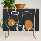 Abstract Face Line Art 04 Credenza Gallery Image 1