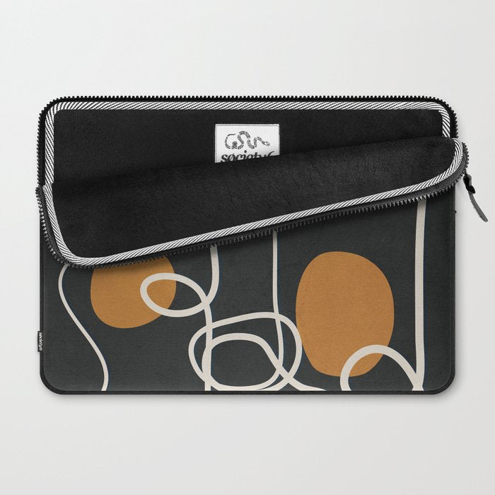 Abstract Face Line Art 04 Laptop Sleeve Gallery Image 2